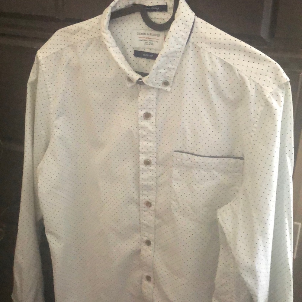 Denim & Flower medium slim fit dress shirt